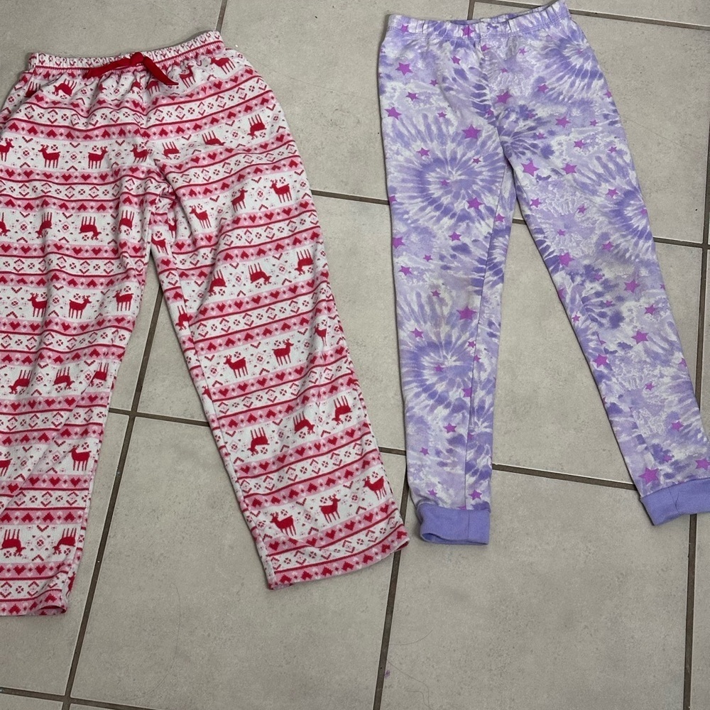 Carter’s Girls Kids Pajama Comfy Winter Bottom pants Christmas size 8